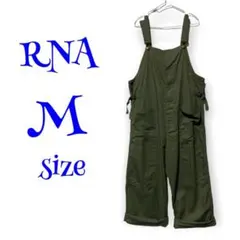 RNA サロペット オーバーオール 【M】カーキ ゆるだぼ リネン混 ♡オシャレ