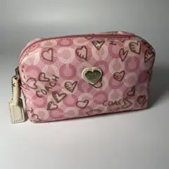 コーチ COACH ポーチ 小物入れ ハート