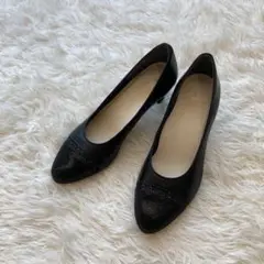 美品【BEAUFIT】ブラック　パンプス　23cm