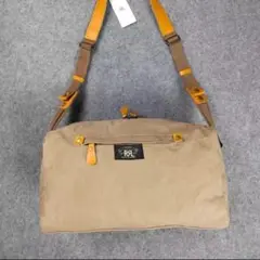 RRL❣️耐水帆布 ヴィンテージショルダーバッグ 大容量 通勤通学 ブラウン
