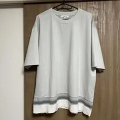 GLOBAL WORK サラサラ快適dryTシャツ　グレージュ　Mサイズ
