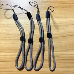 スマホストラップ 4本セット シルバー