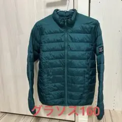 GLAZOS ダークグリーン ナイロンジャケット 160