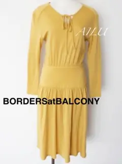 ☆BORDERSatBALCONY☆イエロー ワンピース Sサイズ