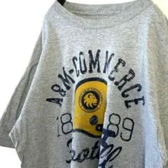 ジェイアメリカ フットボール コマース Tシャツ L グレー 古着