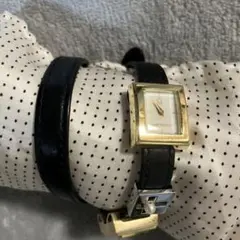 ミキモト 腕時計 2連 チャーム付き