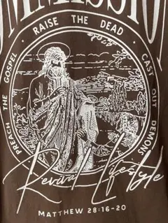 ハーシュアンドクルーエル　tシャツ　キリスト　宗教柄　中古