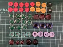 昭和レトロビンテージボタンセット