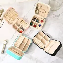 アクセサリー ジュエリー BOX ケース ボックス コンパクト 旅行 黒