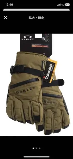 oakley オークリー GORE-TEX ゴアテックス スノーグローブ 手袋