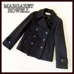 マーガレットハウエル コート ショートジャケット ウール カシミヤ 黒 アウター