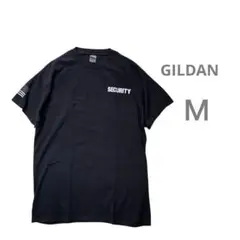 GILDAN SECURITY ギルダン Tシャツ M ブラック ハイチ製　古着