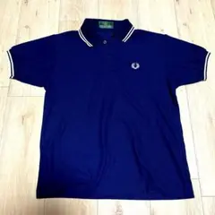 FRED PERRY ネイビー ポロシャツ Ssize