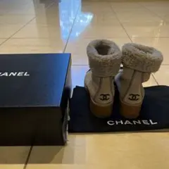 シャネル ブーツ ムートン