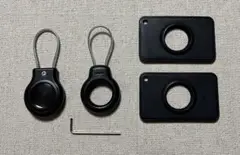 ●新品未使用 Apple エアタグ用ケース ワイヤーキーホルダータイプセット