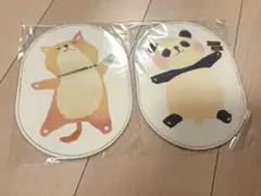 【2枚セット】犬 パンダ マウスパッド