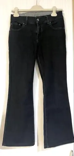 1回着用美品☆レリアンSaddlelites☆ジーンズ デニムパンツ☆7号S☆黒