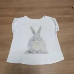 うさぎイラスト ホワイトTシャツ