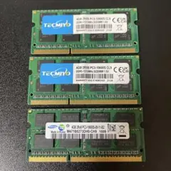 4GB 2RX8 PC3-10600S 3枚 メモリ サムスン TECMIYO