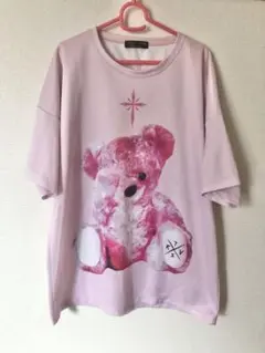 TRAVAS TOKYO bright bear クマ 熊 Tシャツ ピンク
