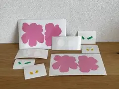＊ケシの花 カッティングステッカー＊ ピンク【ミニ 2セット】S