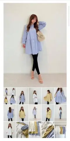 モコアズ　mocoas　MOCOA‘S ティアードチュニック