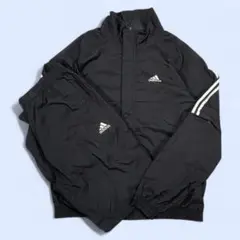 ADIDAS アディダス 2WAY 裏メッシュ レインウェア セットアップ XL