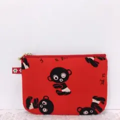 ファスナーポーチ♡昭和レトロ ダッコちゃん 赤 16cmファスナー