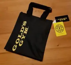【新品・未使用・タグ付】GOLD’S GYM ゴールドジム 文字ロゴトートバッグ