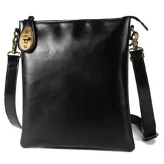 UYBAG レザー ミニショルダーバッグ 黒