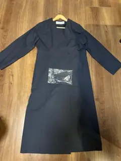 シンゾーン ウエストベルト付きラップドレス