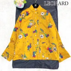 LEONARD レオナール 総柄 中綿入り ジャケット コート