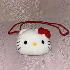 ハローキティ ポシェット 赤いリボン付き