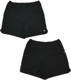 新品M黒ブラックハーフパンツチャンピオンCHAMPIONトレーニングショーツ