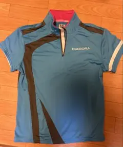 DIADORA 青色 ポロシャツ 半袖