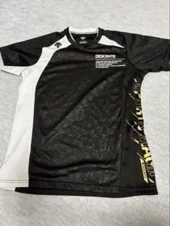 DESCENTE Tシャツ M 黒/白