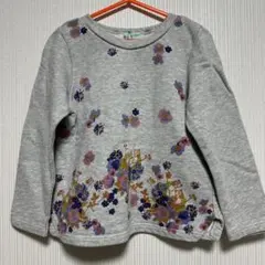 0011 HAKKA KIDS✨上品フラワープリント長袖トップス 120