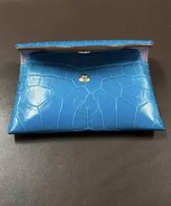 馬車道今井　最高級ポロサスクロコダイル 小銭入れ かぶせタイプ 189,200円 100 ％品質保証 馬車道今井 最高級ポロサスクロコダイル 189
