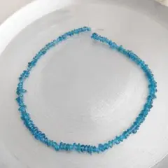 宝石質ネオンブルーアパタイトAA++ミニタンブル(約20cm)