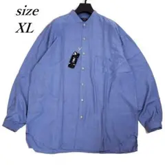 90s phizフィズ シルクシャツ バンドカラー デットストック タグ付 XL