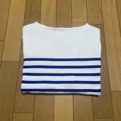 ORCIVAL オーシバル 5分袖 ブルーボーダー バスクシャツ