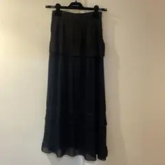 proenza schouler ドット柄ティアードロングスカート
