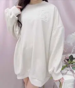 ROJITA エンボスロゴスウェットワンピース