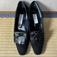 PARABIS PARK ブラック フリンジシューズ 23cm