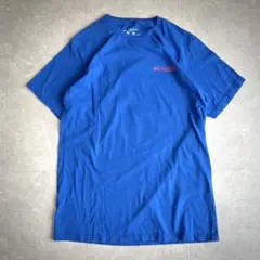 コロンビアPFG FISHイラストバックプリント TシャツUS M青