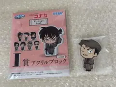 名探偵コナン　セガラッキーくじ　I賞　毛利小五郎　アクリルブロック