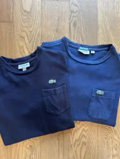 LACOSTE✖️ EDIFICE ポケットTシャツ NAVY 2枚セット