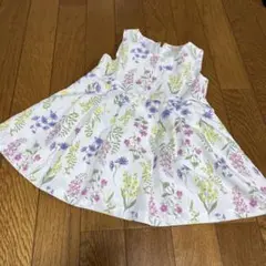 petit main 花柄ワンピース 80
