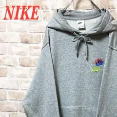 ☆3連ロゴ☆NIKE☆ナイキ☆ スウッシュロゴ☆刺繍☆胸　裾　背中☆