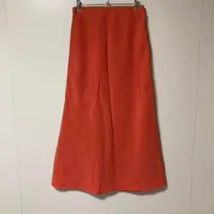 ビームスライツ　オレンジ ロングスカート